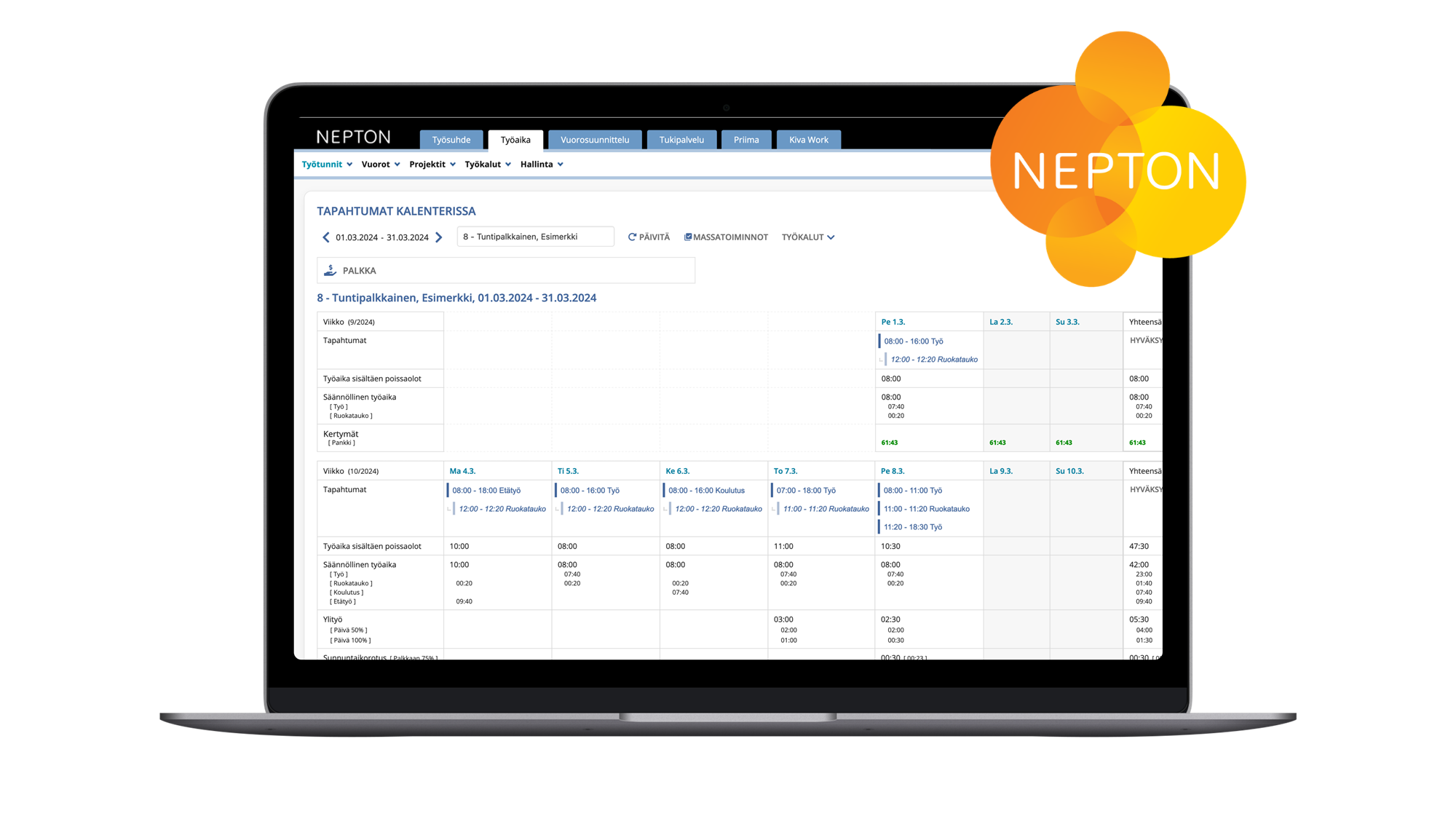 Nepton-Työajanseuranta